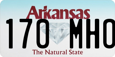 AR license plate 170MHO