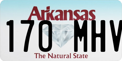 AR license plate 170MHV