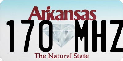 AR license plate 170MHZ
