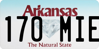 AR license plate 170MIE
