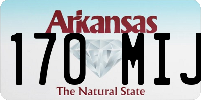 AR license plate 170MIJ