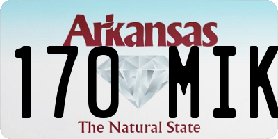 AR license plate 170MIK