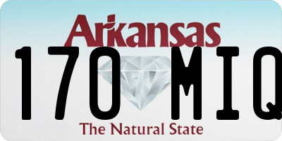 AR license plate 170MIQ