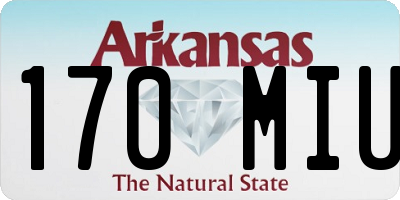AR license plate 170MIU