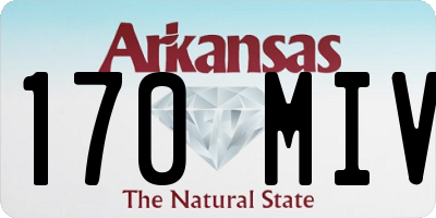 AR license plate 170MIV