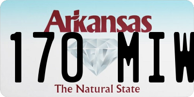AR license plate 170MIW