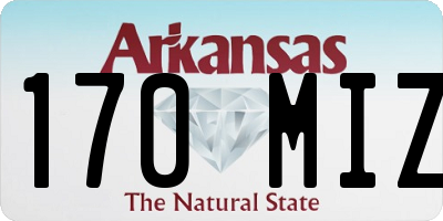 AR license plate 170MIZ