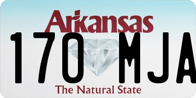 AR license plate 170MJA