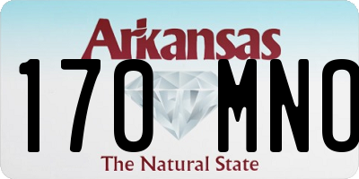 AR license plate 170MNO