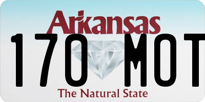 AR license plate 170MOT