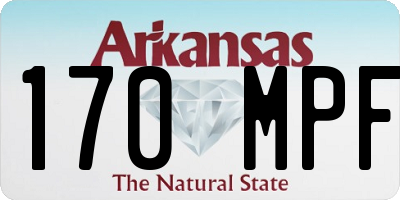 AR license plate 170MPF