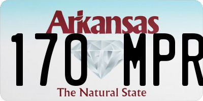 AR license plate 170MPR