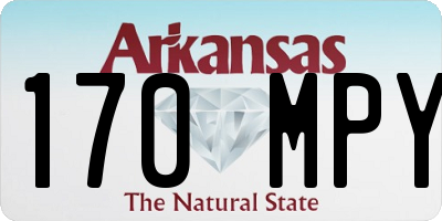 AR license plate 170MPY