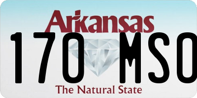 AR license plate 170MSO