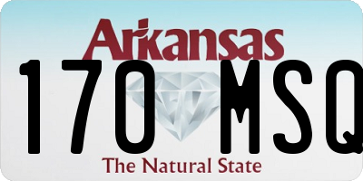 AR license plate 170MSQ