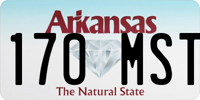 AR license plate 170MST