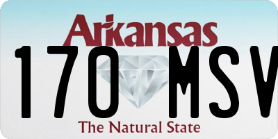 AR license plate 170MSV