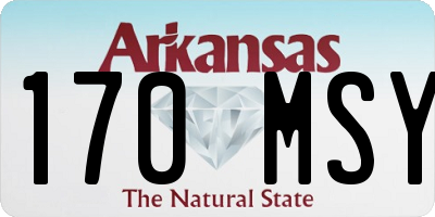 AR license plate 170MSY