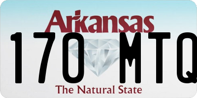 AR license plate 170MTQ
