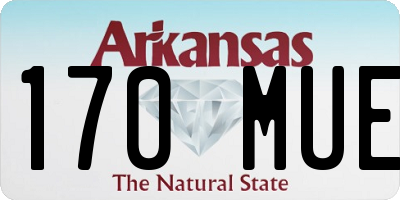 AR license plate 170MUE