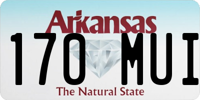 AR license plate 170MUI