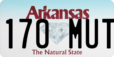 AR license plate 170MUT