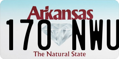 AR license plate 170NWU