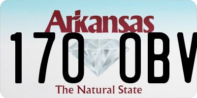 AR license plate 170OBV
