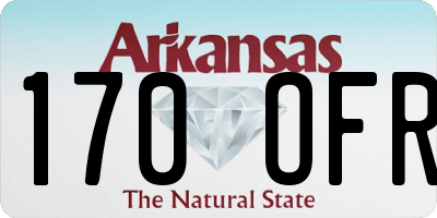 AR license plate 170OFR