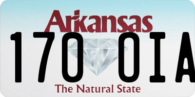 AR license plate 170OIA