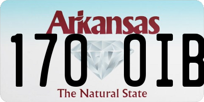 AR license plate 170OIB