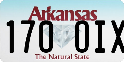 AR license plate 170OIX