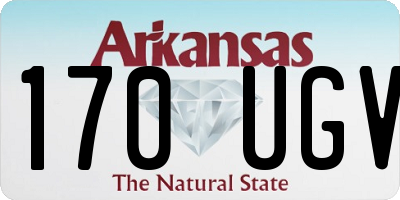 AR license plate 170UGV
