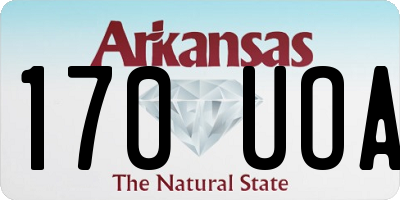 AR license plate 170UOA