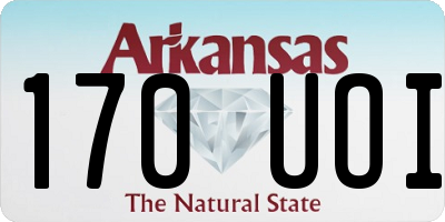 AR license plate 170UOI