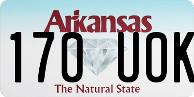 AR license plate 170UOK