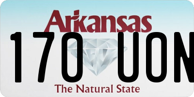 AR license plate 170UON
