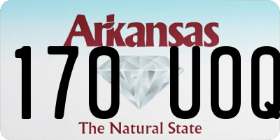 AR license plate 170UOQ