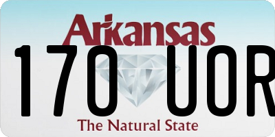 AR license plate 170UOR
