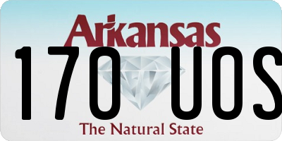 AR license plate 170UOS