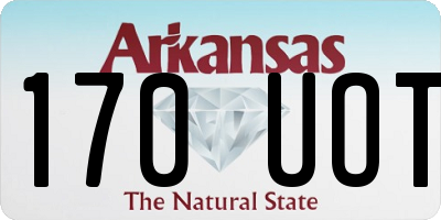 AR license plate 170UOT