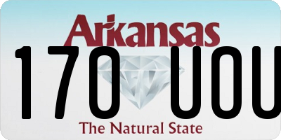 AR license plate 170UOU