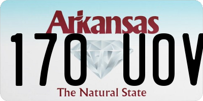 AR license plate 170UOV