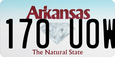 AR license plate 170UOW