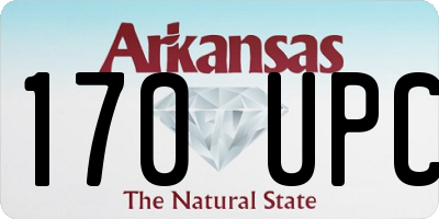 AR license plate 170UPC