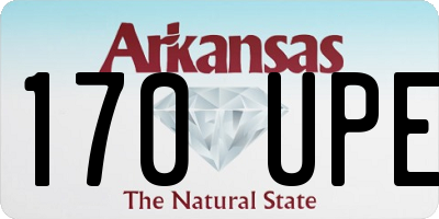AR license plate 170UPE
