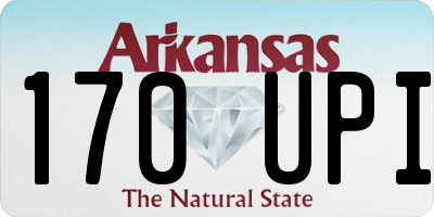 AR license plate 170UPI
