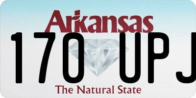 AR license plate 170UPJ