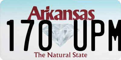 AR license plate 170UPM