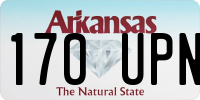 AR license plate 170UPN